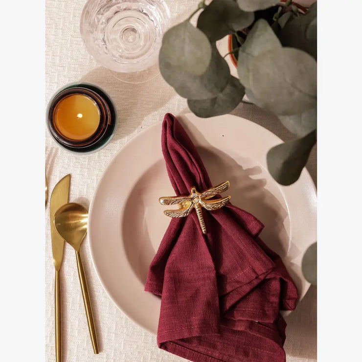 Dragonfly  Napkin Ring, Dia 1.5 Inches (Set of 4)