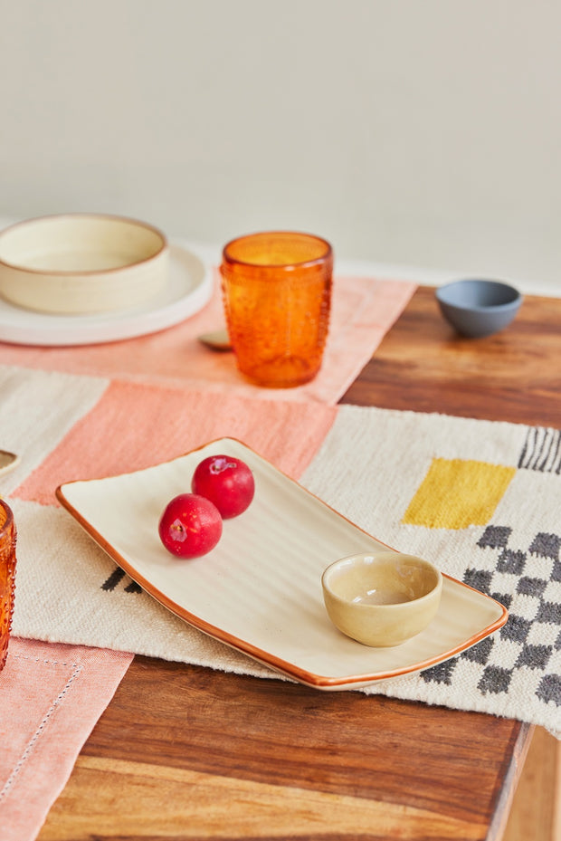 Ceramic Snack Bowl, Ivory 1 x2.2 Inches