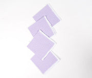 Checkered Purple Table Napkins (Set of 4), 18 Inch