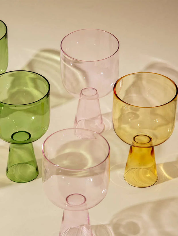Aria Green Yellow Dessert Bowls - 3 x 5.75 Inches, 9.45 oz