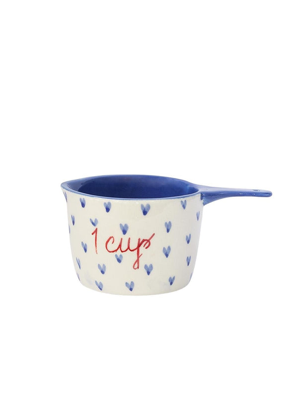 Little Hearts Measuring Ceramic Cup - Set of 4