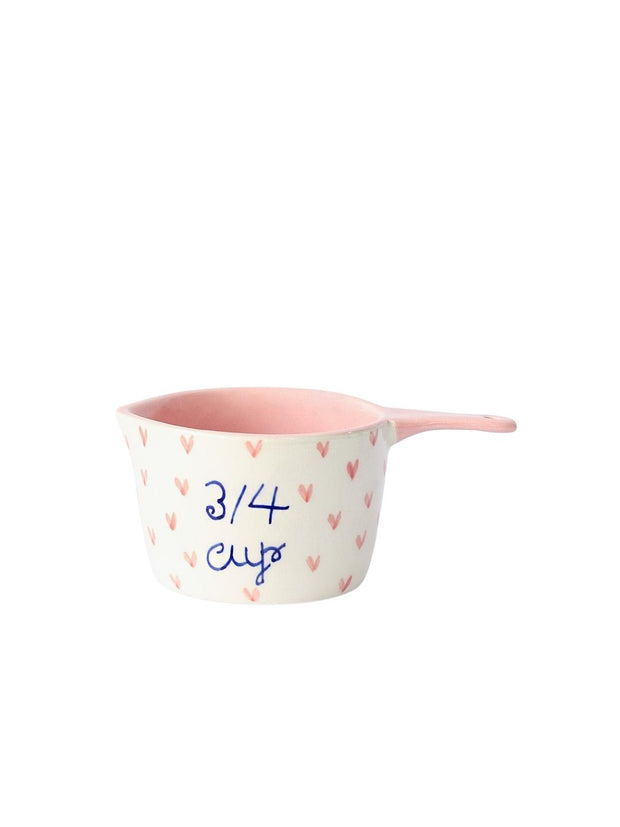 Little Hearts Measuring Ceramic Cup - Set of 4