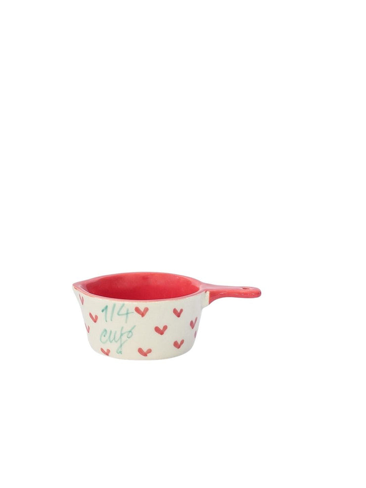 Little Hearts Measuring Ceramic Cup - Set of 4