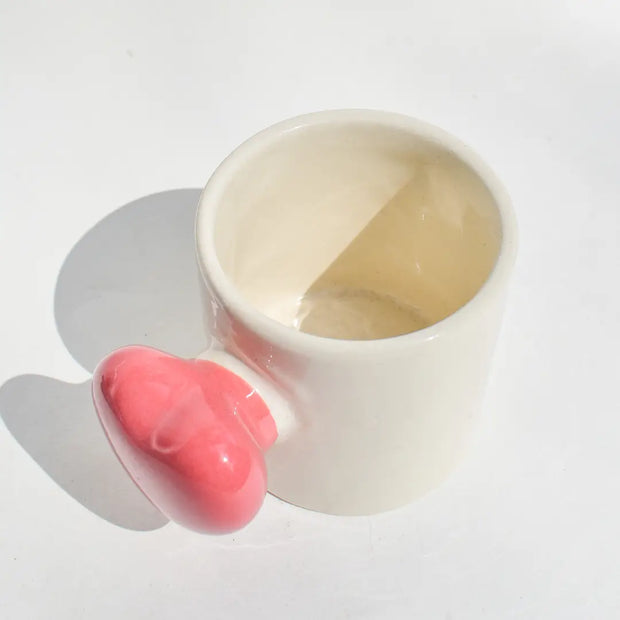 Aesthetic Coffee Mug - Heart Knob, 3 Inches