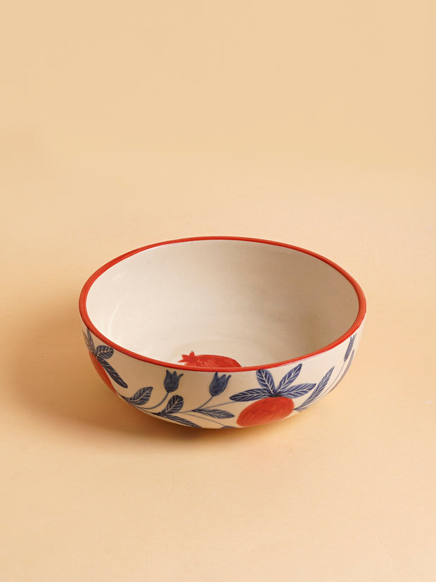 Indian Anaar Bowl, Red - 2.5x7 Inches