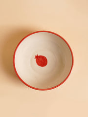 Indian Anaar Bowl, Red - 2.5x7 Inches