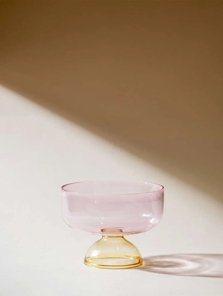 Ivy Blush Pink Dessert / Snack Bowl - 4 x 3 Inches , 6.08 oz