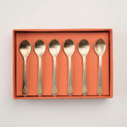 Balloon Pure Brass Dessert Spoons - Set of 6