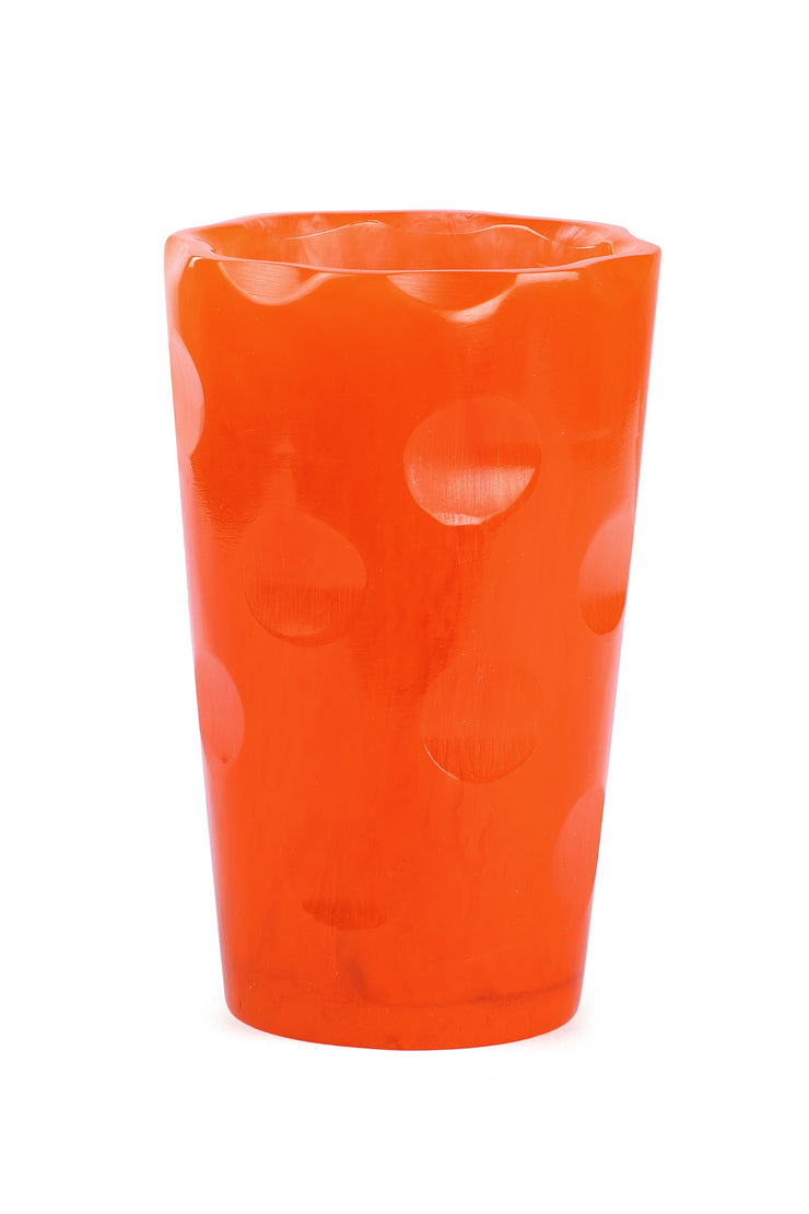 Drinking Resin Glass, Orange 2.5 x 4.5 Inches