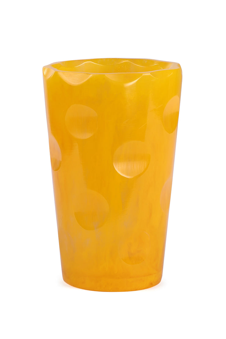Drinking Resin Glass, Mustard -2.5 x 4.5 Inches