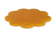 Scallop Resin Cheese Charcuterie Board, Mustard - 9 Inches