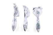 Resin Cheese Knife, Black & White  (Set of 3)  - 6 Inches