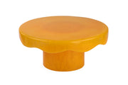 Scallop Resin Cake stand, Mustard - 9.5x4.5 Inches