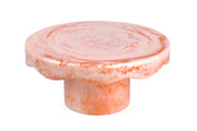 Scallop Resin Cake stand, Pink- 9.5x4.5 Inches