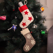 Felt Christmas Stockings Set – Stars & Snowflakes , 10 Inches