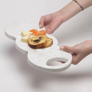Cloud Marble Platter, 10 Inches