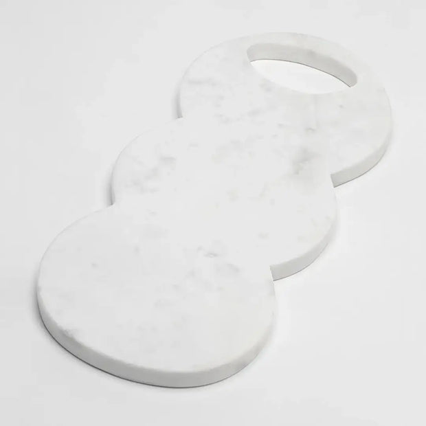 Cloud Marble Platter, 10 Inches