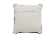 Wavy Tufted Accent Pillow, Blue & Brown - 20x20 Inch