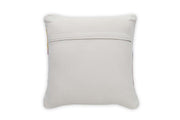 Geometric Accent Pillow, White & Yellow - 18x18 Inch