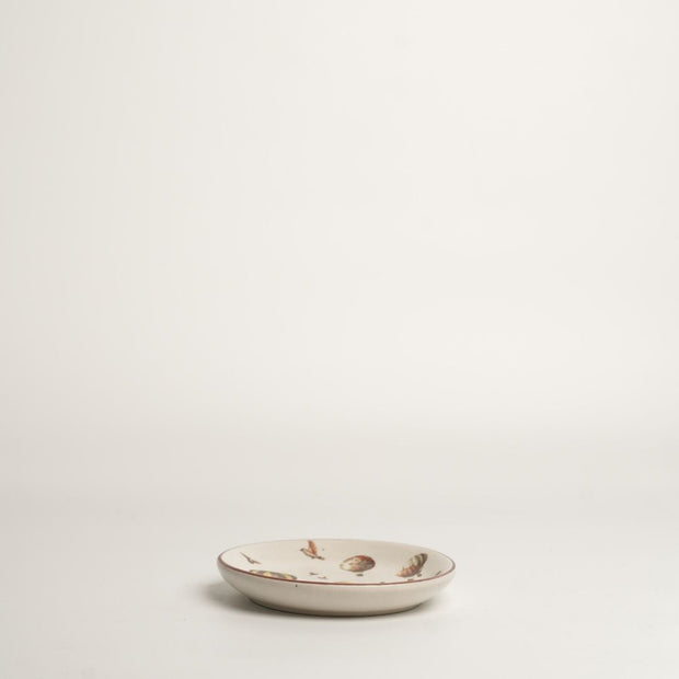 Off White Oval Cocktail Tray - 8 Inches
