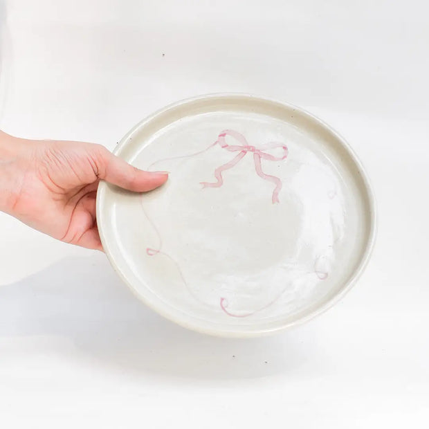 Ceramic platter - Bow, 7 Inches
