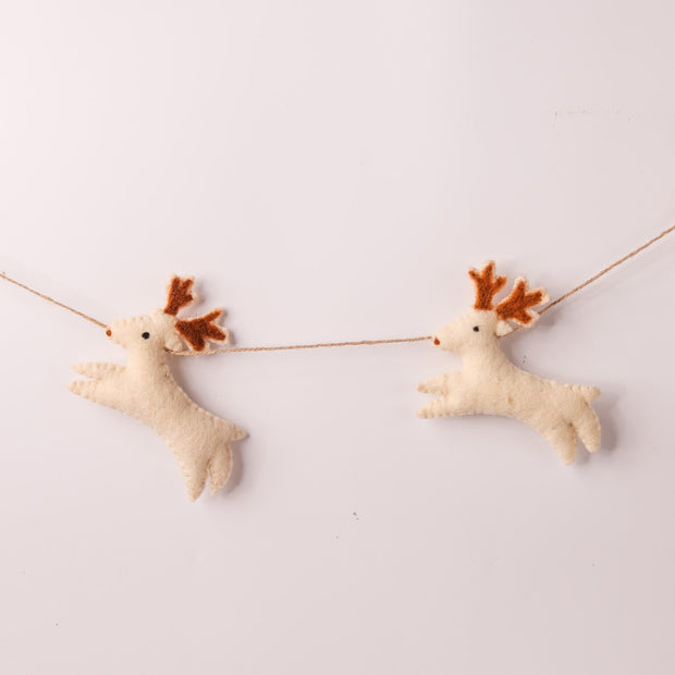 Reindeers Felt Garland - 54 inches