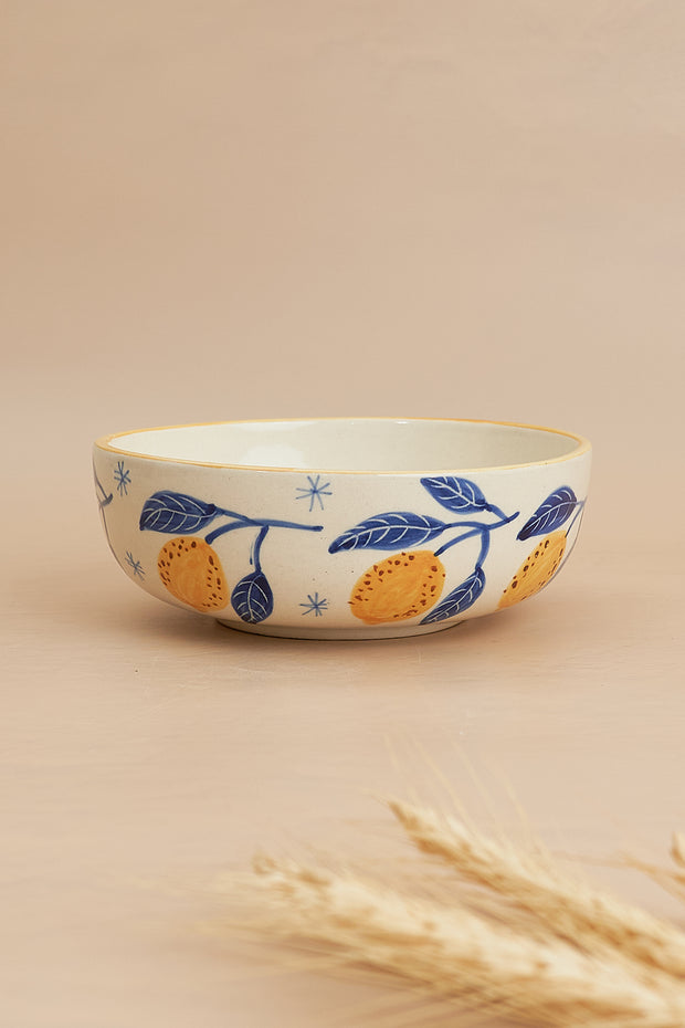 Italian Lemon Bowl, - 2.5x7 Inches