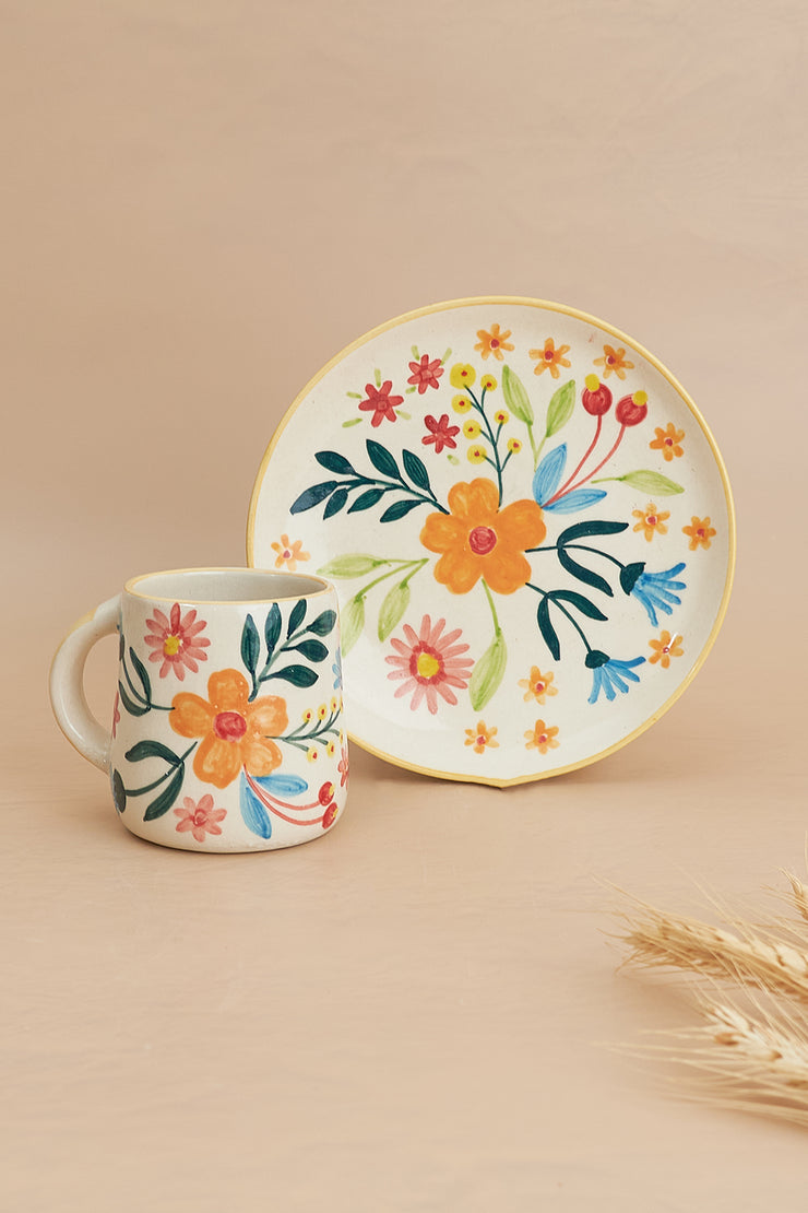 Floral Extravaganza plate, 7 Inches