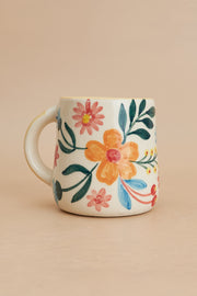 Floral Extravaganza Coffee Mug- Multi ,  3.5 X 2.5 Inches