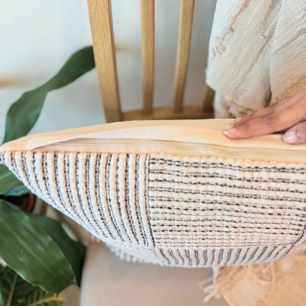 Loom Grid Cushion Cover - 16 x 16 Inches