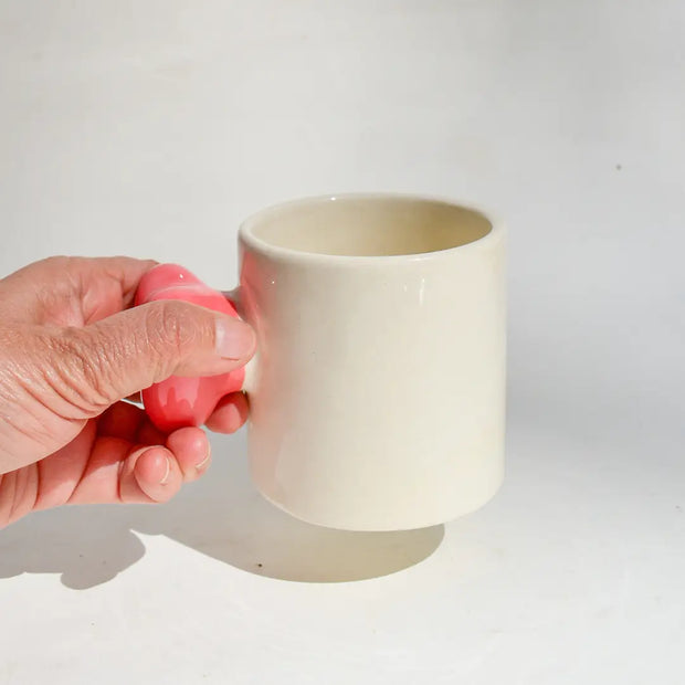 Aesthetic Coffee Mug - Heart Knob, 3 Inches