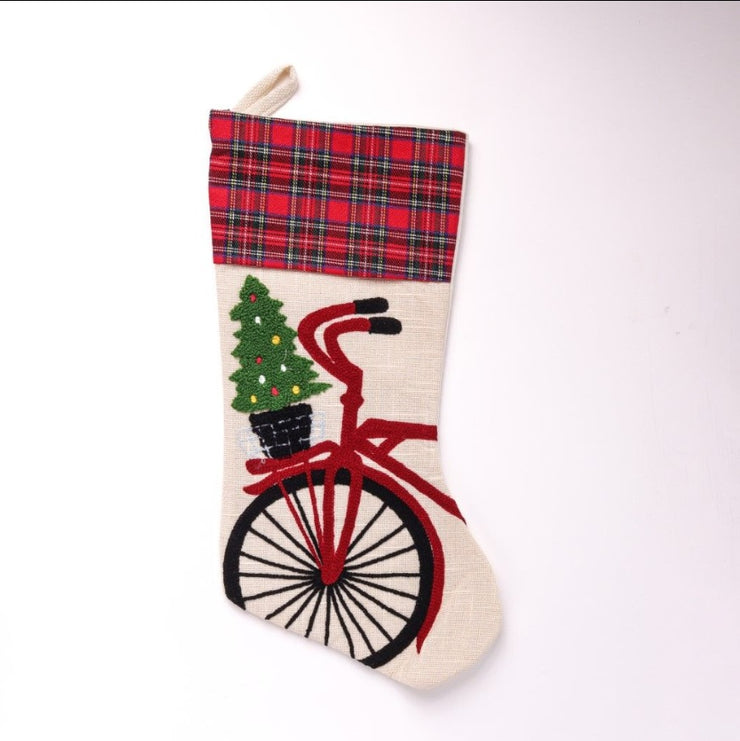 Vintage Christmas Stockings 15 inch (Set of 2)