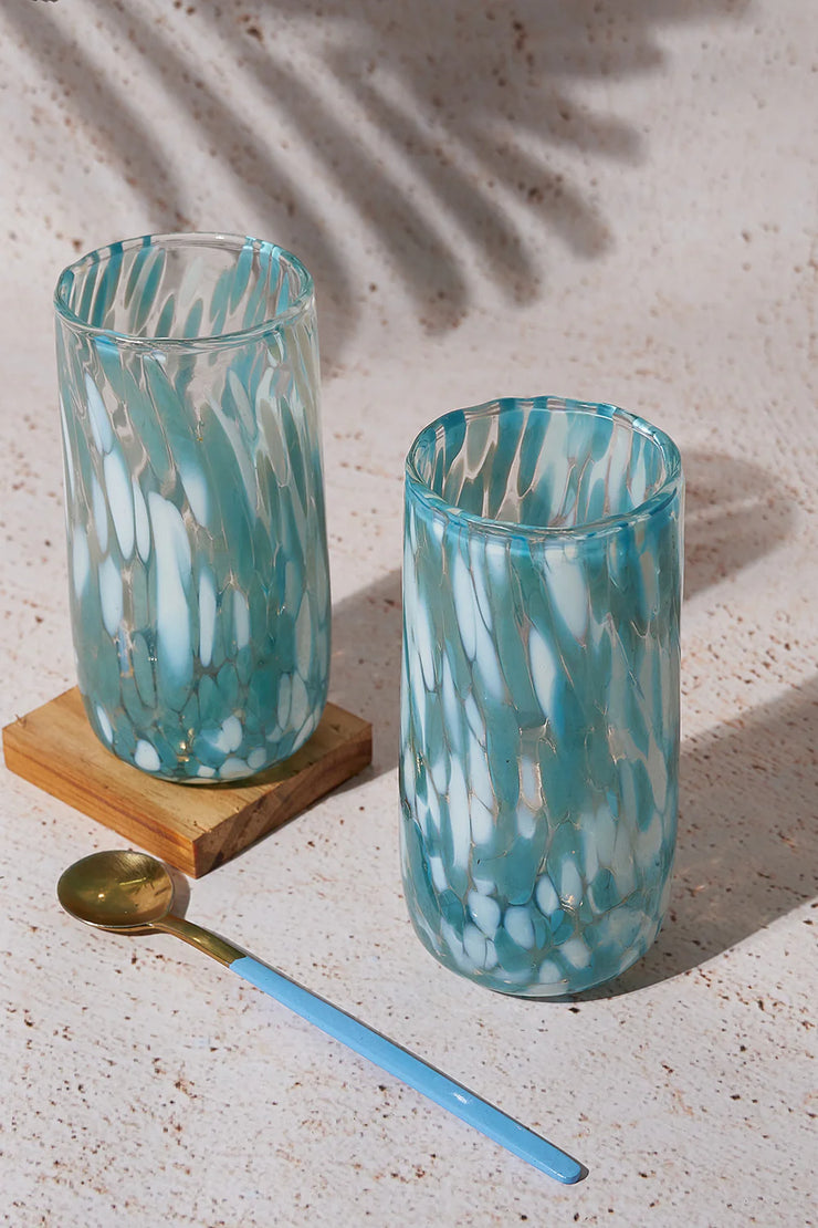 Vintage Highball glasses - Aqua , 300ml