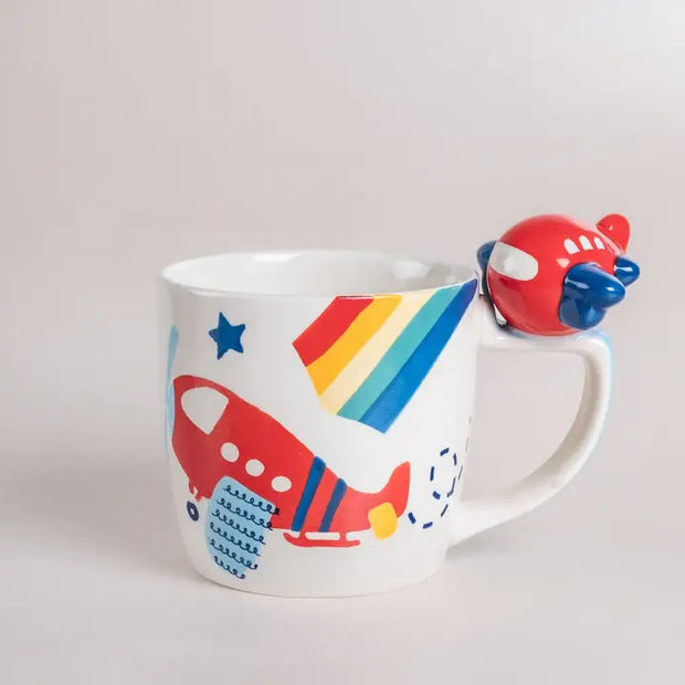 Pilot Handpainted Kids Breakfast Set of 3- Multi