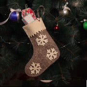 Felt Christmas Stockings Set – Stars & Snowflakes , 10 Inches