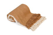 Handmade Boho Throw Blanket, Earth - 50x60 Inch