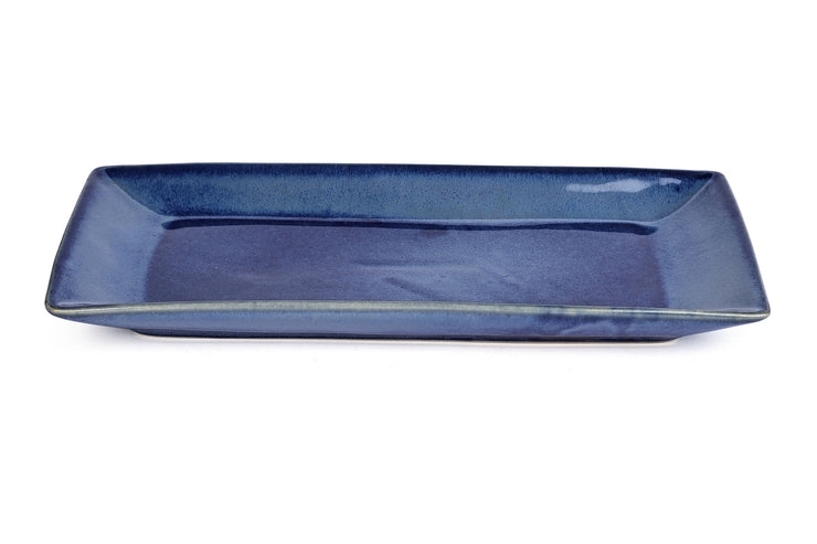 Rectangular Platter ,Blue  L2 x W4.7  Inches