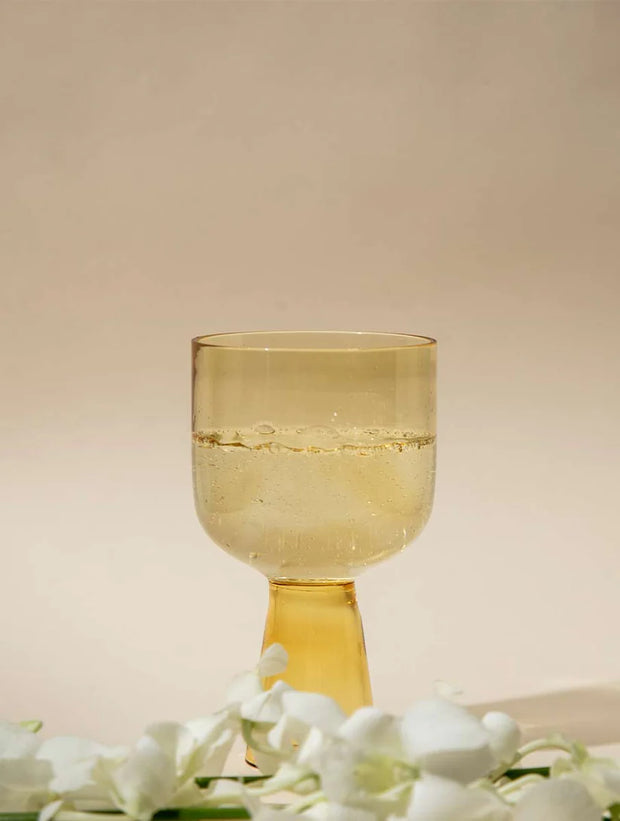 Aria Green Yellow Dessert Bowls - 3 x 5.75 Inches, 9.45 oz