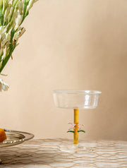 Flower Glass, 4.3x5 Inches