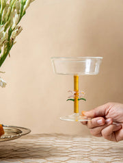 Flower Glass, 4.3x5 Inches