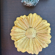 Gilded Flower Decor Tray - 7.5 x 7.5 x 0.80 Inches