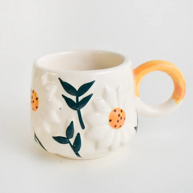 Ceramic Coffee Cup - Sunflower, 250ML