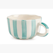 Ceramic Mint Green Cappuccino Cup, 2.9 x 3.9 Inches