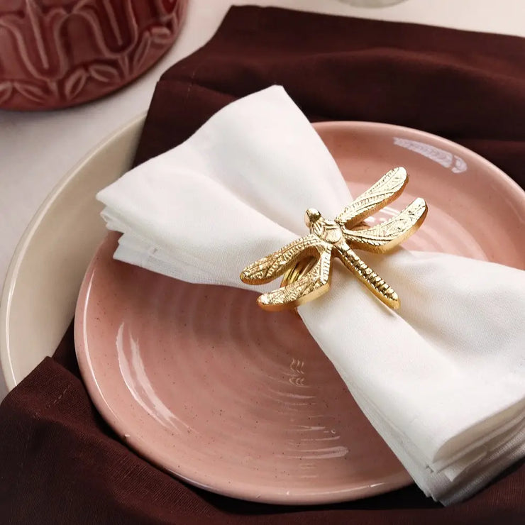 Dragonfly  Napkin Ring, Dia 1.5 Inches (Set of 4)