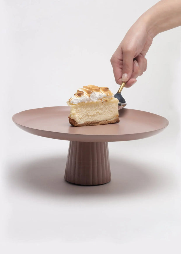 Avisa Cake Stand-Dusty Pink, 9.44 Inches