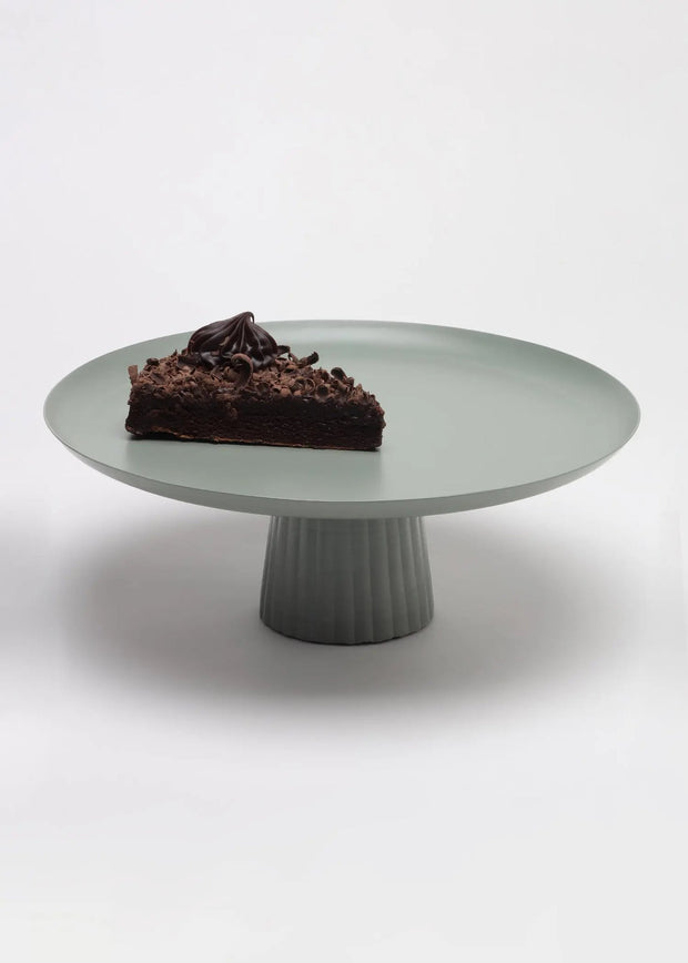 Avisa Cake Stand-Sage Green, 9.44 Inches