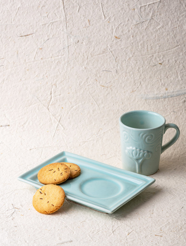 Breeze Mug Plate Set - Blue