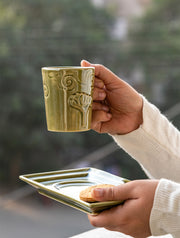 Breeze Mug Plate Set -Olive