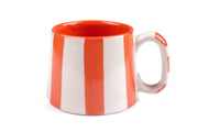 Ceramic orange Stripe  Coffee cup- 220ml