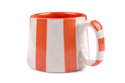 Ceramic orange Stripe  Coffee cup- 220ml